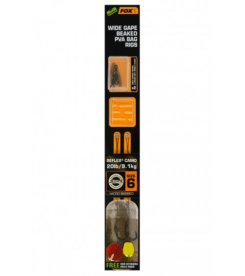 Terminale Wide Gape Beaked PVA Bag Rigs Fox - Feeder Store Terminale Wide Gape Beaked PVA Bag Rigs Fox - Feeder Store