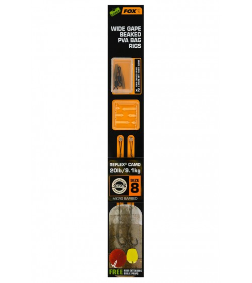 Terminale Edges Wide Gape Beaked PVA Bag Rigs Fox