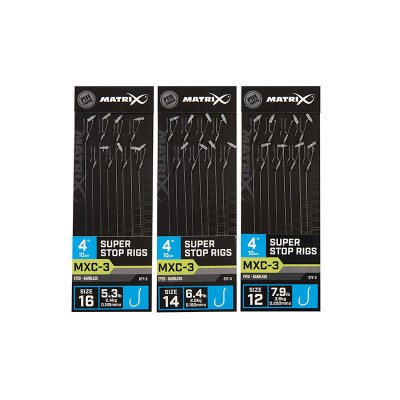 Terminali MXC-3 Super Stop Rigs 10cm/4ins - Feeder Store Terminali MXC-3 Super Stop Rigs 10cm/4ins - Feeder Store