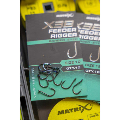 Amo X3B Barbed Eyes Feeder Rigger Matrix - Feeder Store Amo X3B Barbed Eyes Feeder Rigger Matrix - Feeder Store