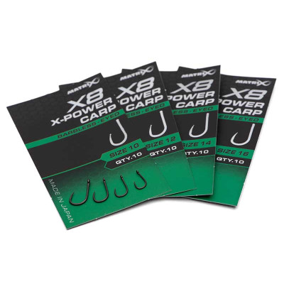 Amo X8 X-Power Carp Eyed Barbless Matrix