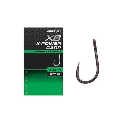 Amo X8 X-Power Carp Eyed Barbless Matrix